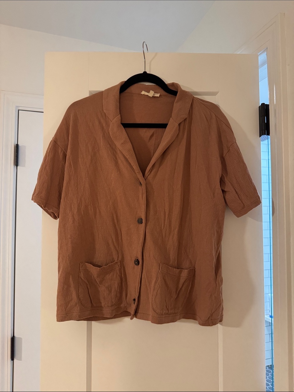 Madewell Short-Sleeve Button Front Shirt Jacket